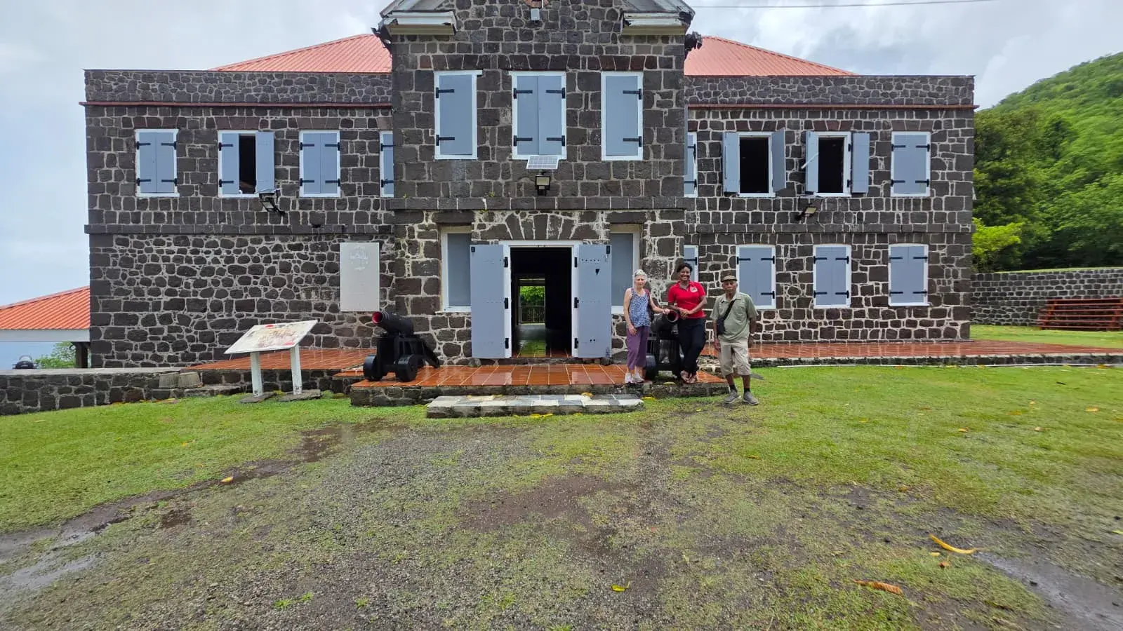 The historic Fort Shirley garrison at Cabrits National Park