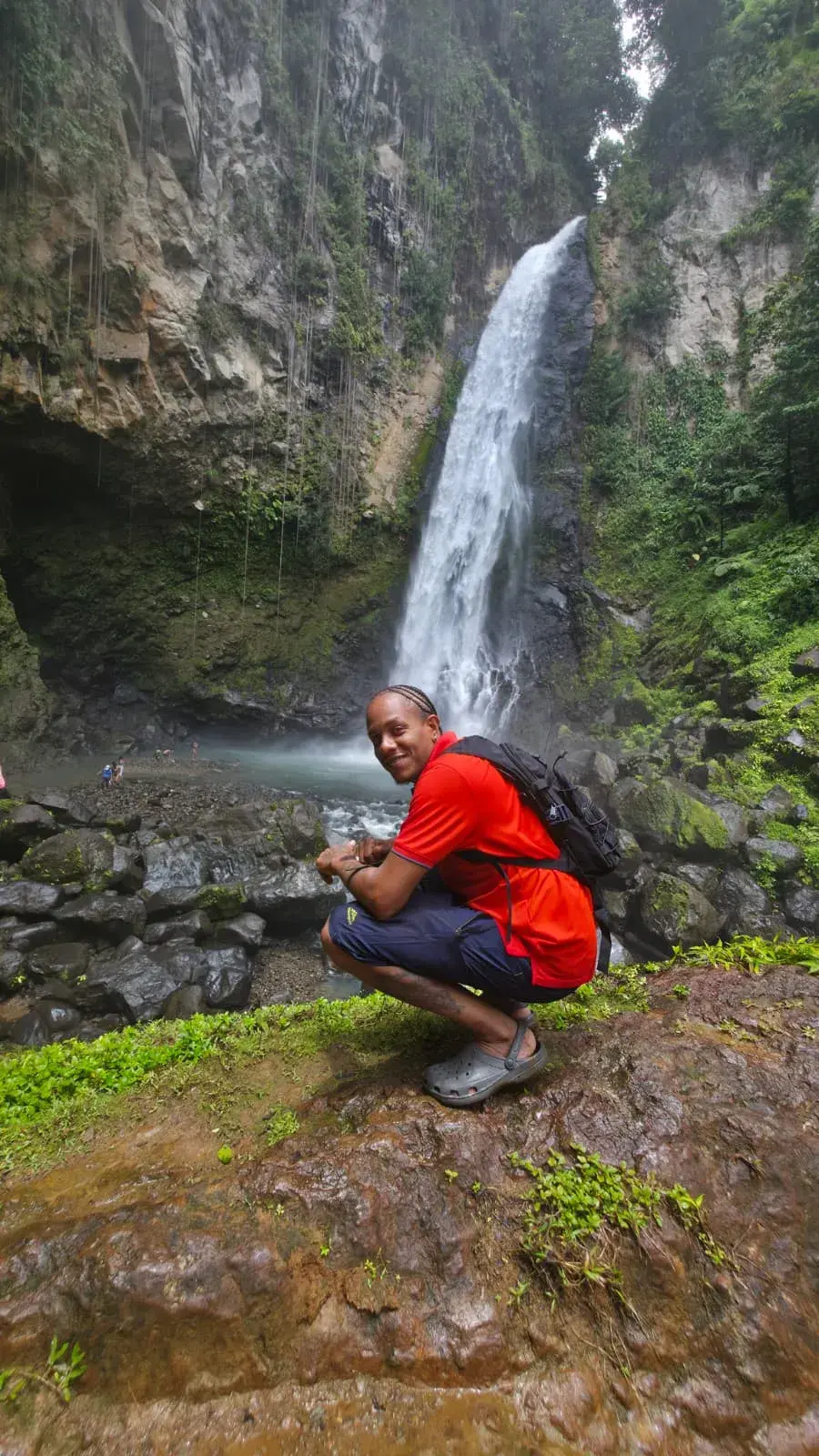 A Chasing Adventure Tours guide at Victoria Falls